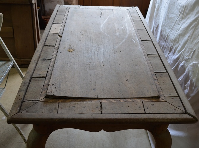 Table bureau avant restauration